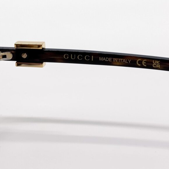 NEW GUCCI GG1683O 003 EYEGLASSES WOMEN HAVANA EYEWEAR - Picture 8 of 10